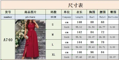 Women Sexy Lace Chiffon Round Neck Sleeveless Wedding Bridesmaid Dress