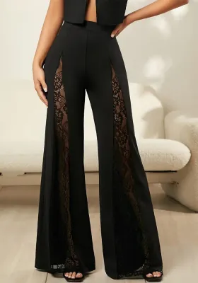 Plus Size Women's Elegant Casual Pants Solid Color Trousers