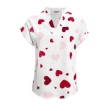 Women Heart Print Shirt