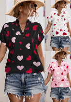 Women Heart Print Shirt