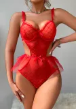 Sexy Lingerie Women's One-Piece See-Through Open Back Nightclub Bodysuit