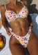 Women Underwire Bikini Printed Sexy Bikini Two Pieces Swimwear