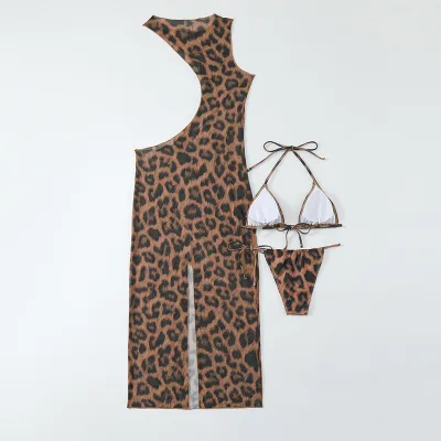 Women Long Sleeve Printed Swimsuit Two Pieces