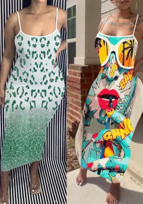 Women Strap Maxi Dress