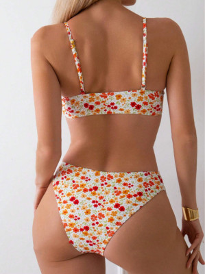 Women's Printed Bikini Swimsuit Beach Sexy Two Pieces Swimwear