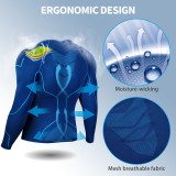 Souke Sports Men's Compression Quick Dry Long Sleeve Base-layer Athletic Jersey-ACM2011S