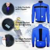 Eco-daily  Men's Water Resistance Windbreaker Cycling Jacket with Pockets-JA0700
