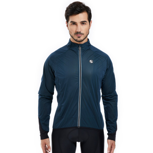MMen's Hi Race Cycling Protection Jackets, Wind & Water-Resistant, Extreme Light, HRMP06LP-Dark Blue
