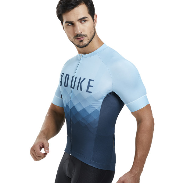 Men's Quick dry Stretchable Pro SS Jersey - HRMP02JS- Blue