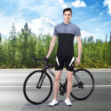 Men's Quick Dry Cycling Jersey Shirts with 3 Rear Pockets-CS2011
