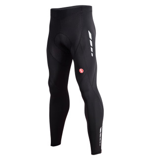 Men's Bicycle Pants 4D Padded Road Bike Tights Breathable Cycling Long Leggings-Normal-PL8020-Black