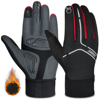 Men's Women's Touch Screen Padded Water Resistant Windproof Running Biking Cycling Glove-ST1902