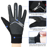 Men's Women's Touch Screen Padded Water Resistant Windproof Running Biking Cycling Glove-ST1902