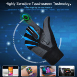 Men's Women's Touch Screen Padded Water Resistant Windproof Running Biking Cycling Glove-ST1902