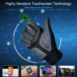 Men's Women's Touch Screen Padded Water Resistant Windproof Running Biking Cycling Glove-ST1902