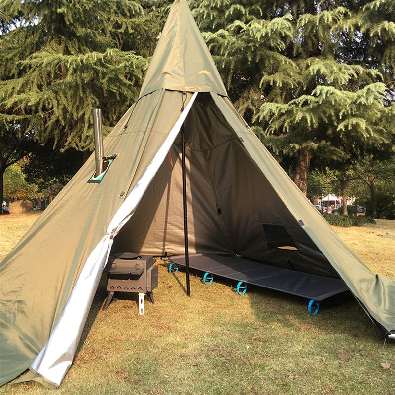 Camping Hot Tent With A Full Mesh Inner 