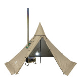 Solo Hot Tent Tipi With Stove Jack For 1 Person 4 Season 2 Doors 6 Sides