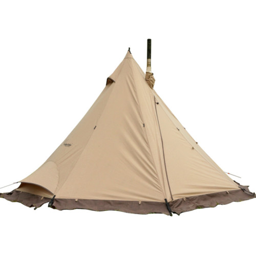 TC Canvas Hot Tent With Stove Jack For Camping 4 Season 2-4 Person