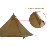 20D Utralight Hot Tent Tipi With Stove Jack For 4-5 Person
