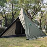 Large Hot Tent With Stove Jack For Family 5-6 Person Camping And Bushcraft 4 Season 2 Doors