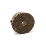 Fireproof Pipe Wrap Flue Ribbon For Hot Tent Stovepipe Khaki 16 ft