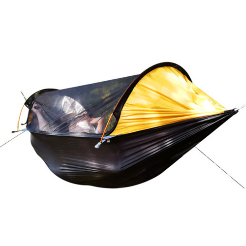 FireHiking Camping Hammock With 2 Sun Caps Lightweight Bug Mesh Mosquito Net Detachable Aluminum Poles