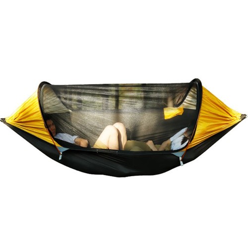FireHiking Camping Hammock With 2 Sun Caps Lightweight Bug Mesh Mosquito Net Detachable Aluminum Poles