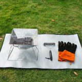 Fireproof Floor Mat Glass Fiber With Silicon Coated Firepit Ash Pad