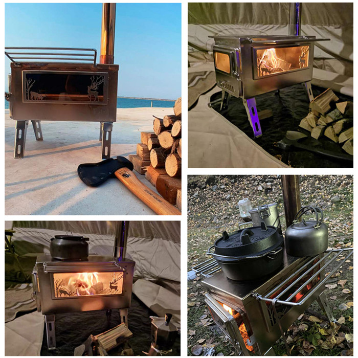 Hot Tent Stove For Camping Bushcraft Cooking Heating in Cold Weather -  www.hottenttribe.com
