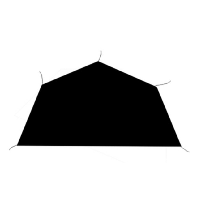 Octagonal Tent Half Floor Mat 5 Sides Ground Sheet