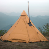 Camping 3-4 Person Hot Tent 300D Oxford With Half Tent