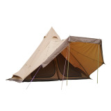 Camping Cotton Canvas Teepee For 3-4 Person Outdoor Adventure