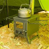 SoloWilder Camping Tent Stove Small Portable Wood Burning Heater, Outdoor Cooking And Heating