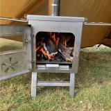 Solowilder Portable Tent Stove Stainless Steel Camping Wood Stove for Hot Tent&Rv丨Heating and Cooking