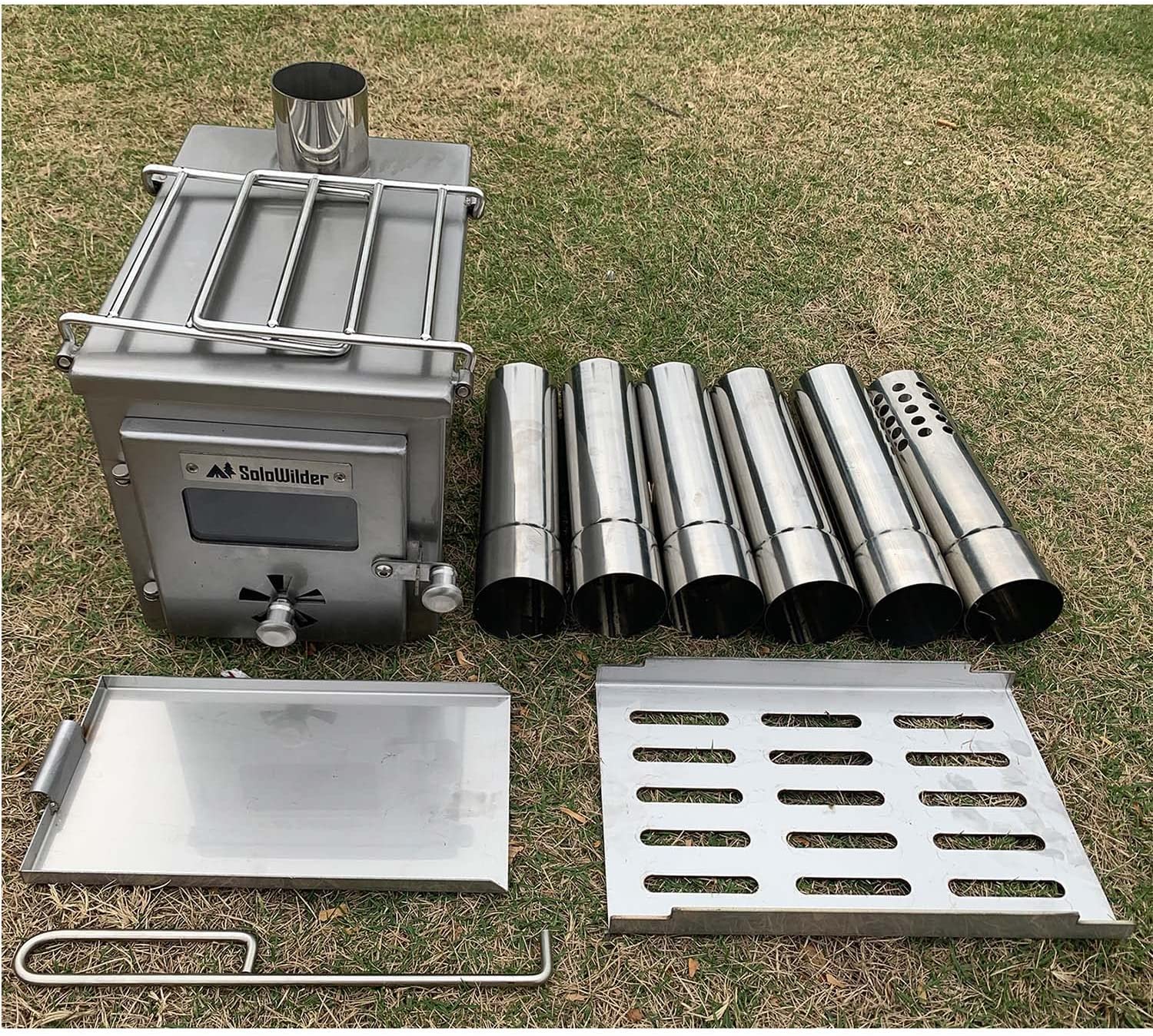 Solowilder Portable Tent Stove Stainless Steel Camping Wood Stove for Hot  Tentu0026Rv丨Heating and Cooking - www.hottenttribe.com