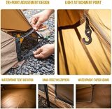 OneTigris Rock Fortress Hot Tent with Stove Jack Bushcraft Shelter, 4~6 Person, 4 Season Tipi Tent for Family Camping Hunting Fishing Waterproof Wind-Proof.