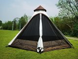Portable Double Layers Waterproof Breathable Family Camping Indian Teepee Tent for 4 Person