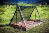 OneTigris 2 Person Mesh Tent, 3 Openings Screen Shelter with Waterproof Bathtub Floor for Outdoors Camping Lightweight Backpacking Thru-Hiking Travel Patio
