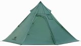 OneTigris Iron Wall Stove Tent, Lightweight Teepee Camping Tent with Removable Inner Mesh, 20D SIL-Nylon 1-3 Persons for Backpacking Hiking Fishing Canoeing Travel Winter Camping
