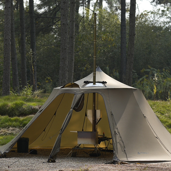 KeeBon camping pellet stove for hot tent