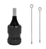 One 32mm Adjustable Suitable Comfortable Cartridge Needles Tattoo Machine Aluminum Alloy Grip Supply