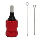 One 32mm Adjustable Suitable Comfortable Cartridge Needles Tattoo Machine Aluminum Alloy Grip Supply