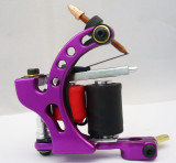 One Aluminum Alloy 10 Wrap Coils Tattoo Machine Gun For Kit Power Set Tattoo Tools Supply