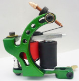 One Aluminum Alloy 10 Wrap Coils Tattoo Machine Gun For Kit Power Set Tattoo Tools Supply