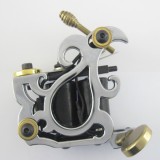One Silver Top Tattoo Machine Gun 10 Wraps Coil For Kit Power Set Tattoo Tools Supply