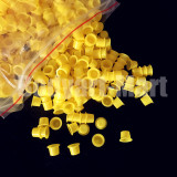 1000PCS #8 Small Disposable Plastic Yellow/Red/Blue/Clear Eyebrow Makeup Pigment Container Tattoo Ink Caps Cups Accessories Supply