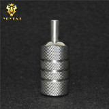 One 25mm Premium Stainless Steel Tattoo Machine Grip With Back Stem Supply