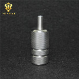 One 25mm Premium Stainless Steel Tattoo Machine Grip With Back Stem Supply