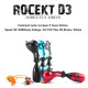 One New Arrival Rocket D3 Rotary Tattoo Machine Gun With Free Cartridge Grip Clip Cord Supply