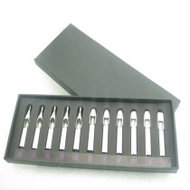 Lot Of 11PCS Normal Stainless Steel Tips Set With Gift Box Supply